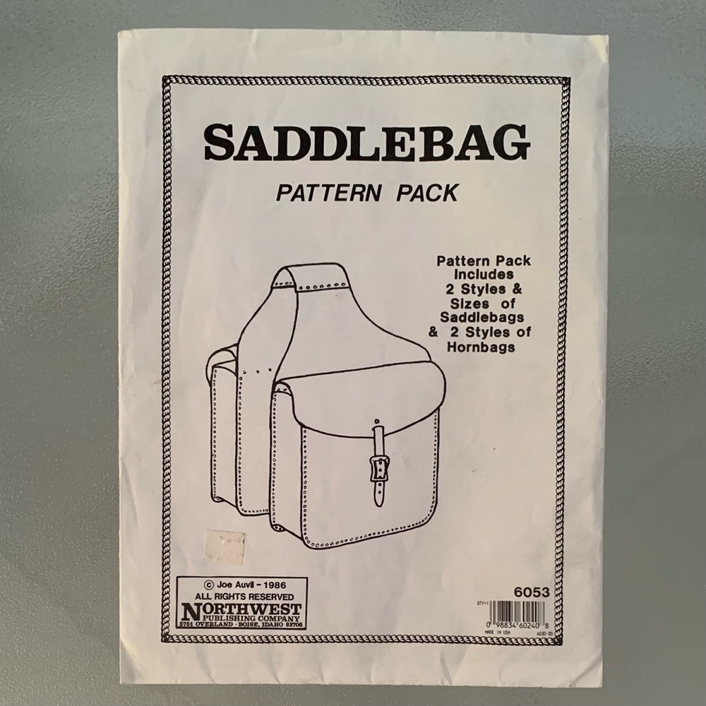 Northwest Leather Saddlebag 2-Pattern Pack, Model 6030-00